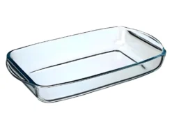 Plat à Four Rectangulaire En Verre 34cm Transparent