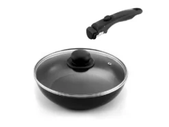 Arom - 1 Sauteuse 24 Cm Avec Couvercle Et Poignée Amovible