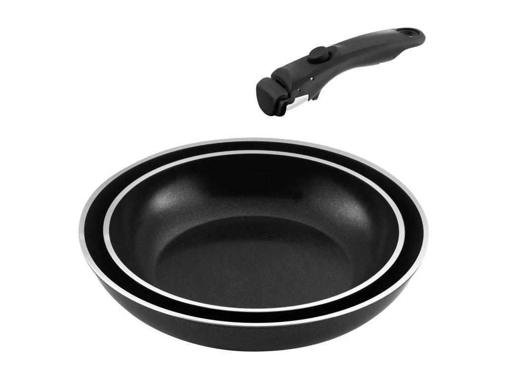 Arom - Série 2 Poêles 22 Et 26 Cm Avec Poignée Amovible 1 Arom - Série 2 Poêles 22 Et 26 Cm Avec Poignée Amovible