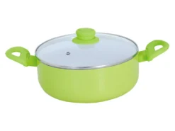 Casserole Verte En Aluminium/céramique/acier/bakélite - ø 24 Cm