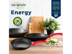 Pack 3 Poêles à Frire énergétiques ø20/24/28 Cm + Plancha Grill 37x25 Cm + Set De 3 Ustensiles De Cuisine En Nylon -Herman Miller Magasin materiel et ustensile de cuisson 15806231