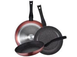 Set 3 Poêles à Frire + 4 Boîtes à Lunch + 3 Ustensiles -Herman Miller Magasin materiel et ustensile de cuisson 15806241