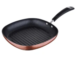 Set De Sip Poêles à Frire Couleur Cuivre - ø20/24/28 + Grill 28 Cm, Aluminium Forgé, Manche Siliconé Athermique, Induction -Herman Miller Magasin materiel et ustensile de cuisson 15806433