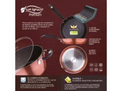 Set Sip Poêles à Frire Cuivrées - ø20/24/28 Cm, Aluminium Forgé, Manche Recouvert De Silicone Athermique, Induction -Herman Miller Magasin materiel et ustensile de cuisson 15806439