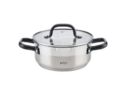 Casserole Avec Couverts 20x8,5 Cm En Acier Inoxydable Adaptée à L'induction