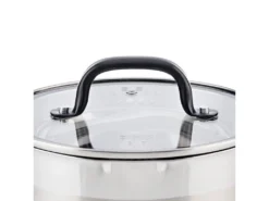 Casserole Avec Couverts 20x8,5 Cm En Acier Inoxydable Adaptée à L'induction -Herman Miller Magasin materiel et ustensile de cuisson 15806503