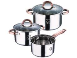 Batterie De Cuisine En Acier Inoxydable 5 Pièces, Adaptée à L'induction, Collection Onil -Herman Miller Magasin materiel et ustensile de cuisson 17527409