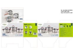 Batterie De Cuisine En Acier Inoxydable 5 Pièces, Adaptée à L'induction, Collection Onil -Herman Miller Magasin materiel et ustensile de cuisson 17527411