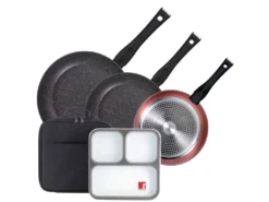 Pack De 3 Casseroles ø20 / 24 Et 28 Cms + Set Hermétique Ultra Fin Avec Sac Isotherme