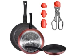 Pack De 3 Casseroles ø20 / 24 Et 28 Cms + Ustensile Pour Croquettes Avec 4 Moules