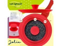 Pack De 3 Casseroles ø20 / 24 Et 28 Cm + Couverts Universel (16,18,20 Cm) Rouge -Herman Miller Magasin materiel et ustensile de cuisson 19088077