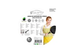 Ensemble De 3 Casseroles "couverts" Avec Revêtement En Marbre ø16 Cm ø20 Cm ø24 Cm + Couverts Universel Coloré, En Verre -Herman Miller Magasin materiel et ustensile de cuisson 19088099