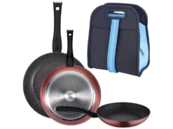 Pack De 3 Casseroles ø20 / 24 Et 28 Cm + Sac De Support Alimentaire En Néoprène