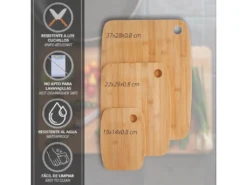 Pack De 3 Casseroles ø20 / 24 Et 28 Cms + Set De 3 Planches De Bambou Pour Votre Cuisine -Herman Miller Magasin materiel et ustensile de cuisson 19088187