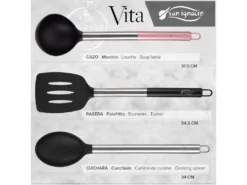 Pack De 3 Casseroles ø20 / 24 Et 28 Cms + 3pc Set D'ustensiles De Cuisine En Nylon -Herman Miller Magasin materiel et ustensile de cuisson 19088267