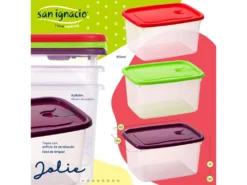 Pack De 3 Casseroles Couverts ø16cm ø20cm ø24cm + Set De Plastique Hermétique 3pc -Herman Miller Magasin materiel et ustensile de cuisson 19088307