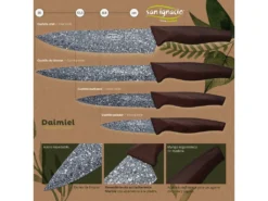 Pack De 3 Casseroles ø20 / 24 Et 28 Cm + 4pc De Couteaux En Acier Inoxydable -Herman Miller Magasin materiel et ustensile de cuisson 19088337