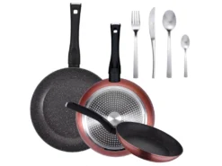 Pack De 3 Casseroles ø20 / 24 Et 28 Cms + 16pc De Couverture En Acier Inoxydable