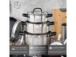 Wok 28x8,0 Cm En Aluminium Forgé Adapté à La Cuisson Par Induction Vita -Herman Miller Magasin materiel et ustensile de cuisson 19955249