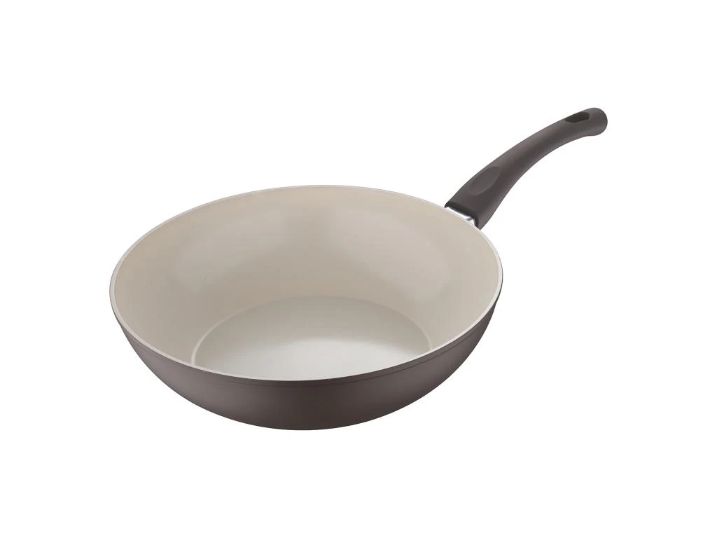 Wok 28x7.5cm Aluminium Forgé Ind Natur 4 Wok 28x7.5cm Aluminium Forgé Ind Natur – Image 4