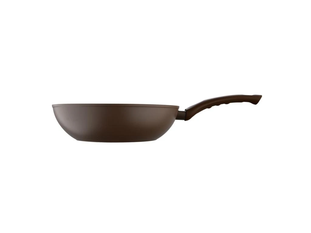 Wok 28x7.5cm Aluminium Forgé Ind Natur 5 Wok 28x7.5cm Aluminium Forgé Ind Natur – Image 5