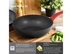 WOK 26CM ALUMINIUM FORGÉ À INDUCTION ENERGY -Herman Miller Magasin materiel et ustensile de cuisson 19955309
