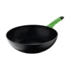 Poêle Wok Vitoria En Aluminium Forgé De Couleur Noire Adaptée à L'induction Ø28 X 5,4 Cm