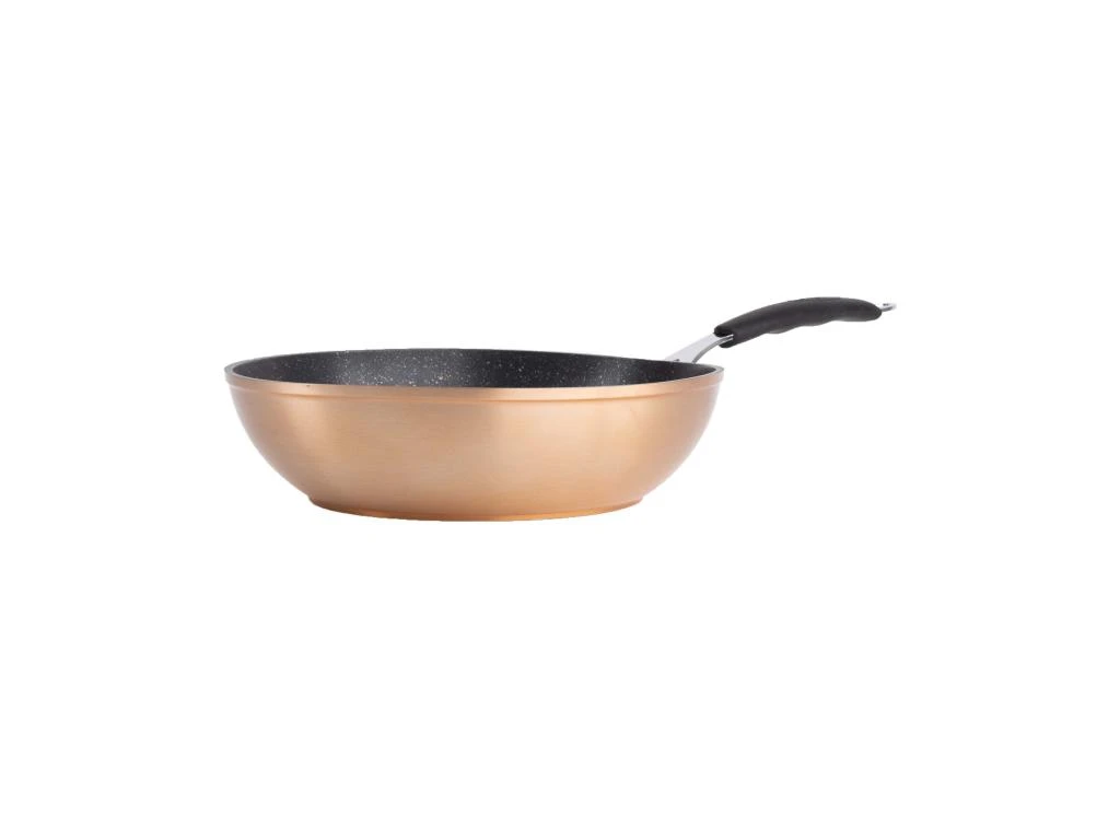 Wok 28x8.0cm Aluminium Ind Cuivre Forgé 5 Wok 28x8.0cm Aluminium Ind Cuivre Forgé – Image 5