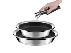 Ycône - Lot De 2 Poêles Revêtues Avec Poignée Amovible