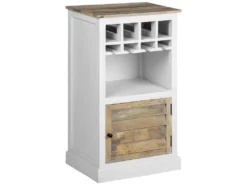 Casier à Vin En Bois Blanc/naturel Range 4 Bouteilles WOMO-DESIGN