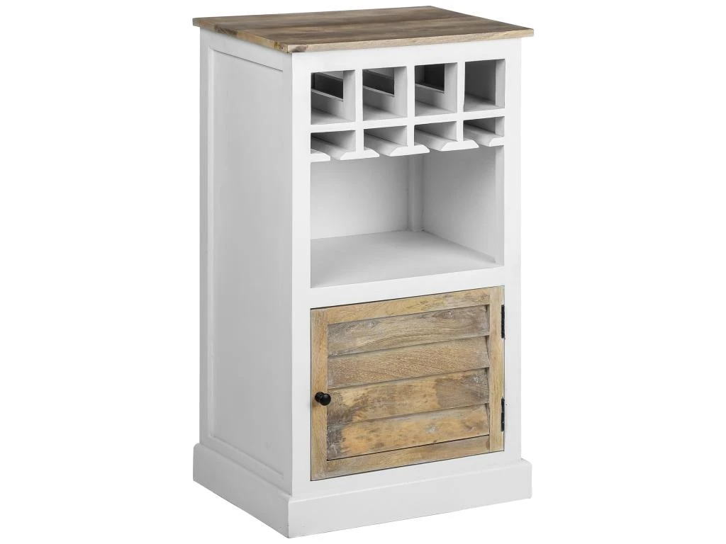 Casier à Vin En Bois Blanc/naturel Range 4 Bouteilles WOMO-DESIGN 1 Casier à Vin En Bois Blanc/naturel Range 4 Bouteilles WOMO-DESIGN