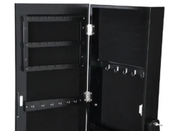 Armoire à Bijoux Miroir Psyché En MDF Et Bois De Sapin BERENICE - H.120 Cm - Noir -Herman Miller Magasin objet decoration interieure 501705