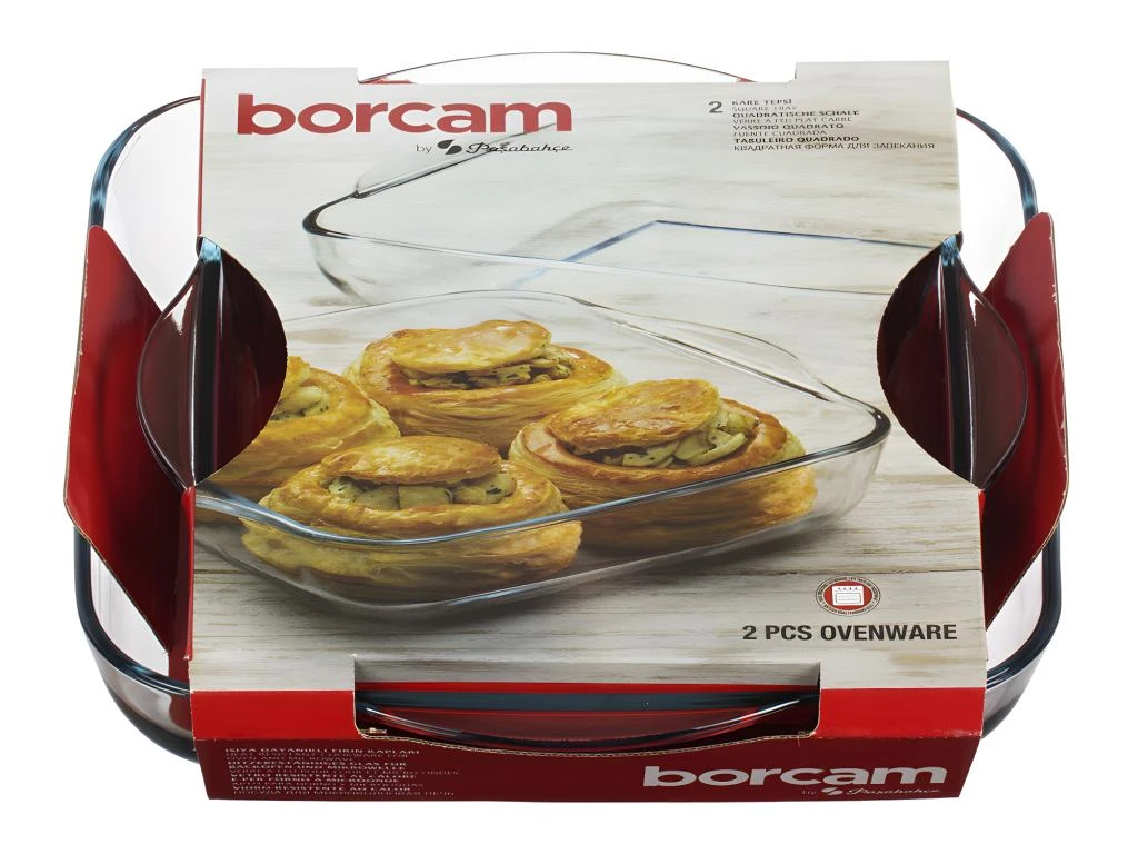 Lot De 2 Plats Carrés 22+28 Cm 3 Lot De 2 Plats Carrés 22+28 Cm – Image 3