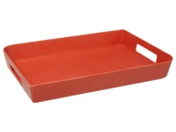 Plateau En Mélamine 35 X 25 Cm Rose Nacarat