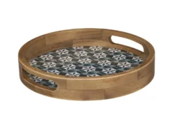 Set De 2 Plateaux En Bois Et Verre -Herman Miller Magasin presentation et service 12404237