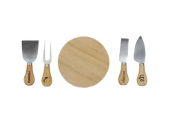 Coffret à Fromages Planche En Hévéa Et 4 Couteaux -Herman Miller Magasin presentation et service 12741813