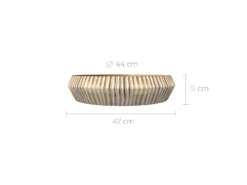 Plat Décoratif Khan En Bois Gravé -Herman Miller Magasin presentation et service 12998813