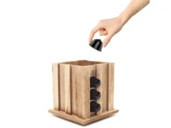 Porte Capsules Rotatif "Espresso" 16cm Naturel -Herman Miller Magasin presentation et service 13584747