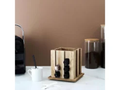 Porte Capsules Rotatif "Espresso" 16cm Naturel -Herman Miller Magasin presentation et service 13584749