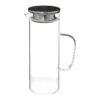 Carafe Design "Couvercle Inox" 1,1L Transparent