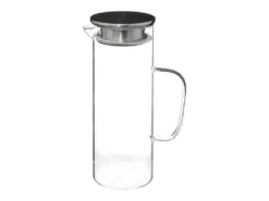 Carafe Design "Couvercle Inox" 1,1L Transparent