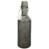 Bouteille En Verre Design "Clapet" 50cl Gris