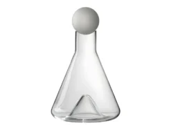 Carafe Déco En Verre "Droite" 28cm Transparent