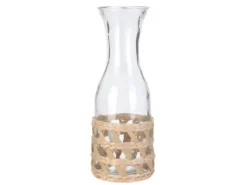 Carafe En Verre "Cannage" 1L Transparent