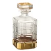 Bouteille De Whisky En Verre "Spiritueux" 90cl Or