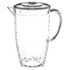 Pichet à Eau Plastique "Martelé" 2L Transparent