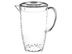 Pichet à Eau Plastique "Martelé" 2L Transparent