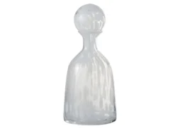 Bouteille & Bouchon "Pois Déco" 31cm Transparent