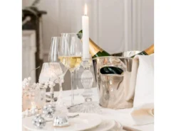 Seau à Champagne "Ovale Acier" 31cm Argent -Herman Miller Magasin presentation et service 19129345