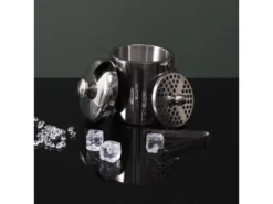 Seau à Glace En Métal "Couvercle" 1,3L Argent -Herman Miller Magasin presentation et service 19132993